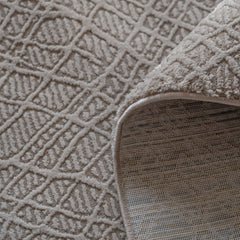 Sign Rug – Artistic Balance with a Touch of Beige