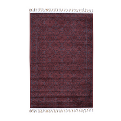 Gulzar Rug – Heritage Charm in Deep Red