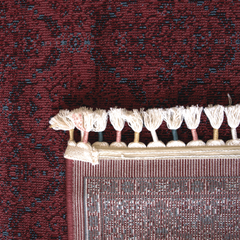 Gulzar Rug – Heritage Charm in Deep Red