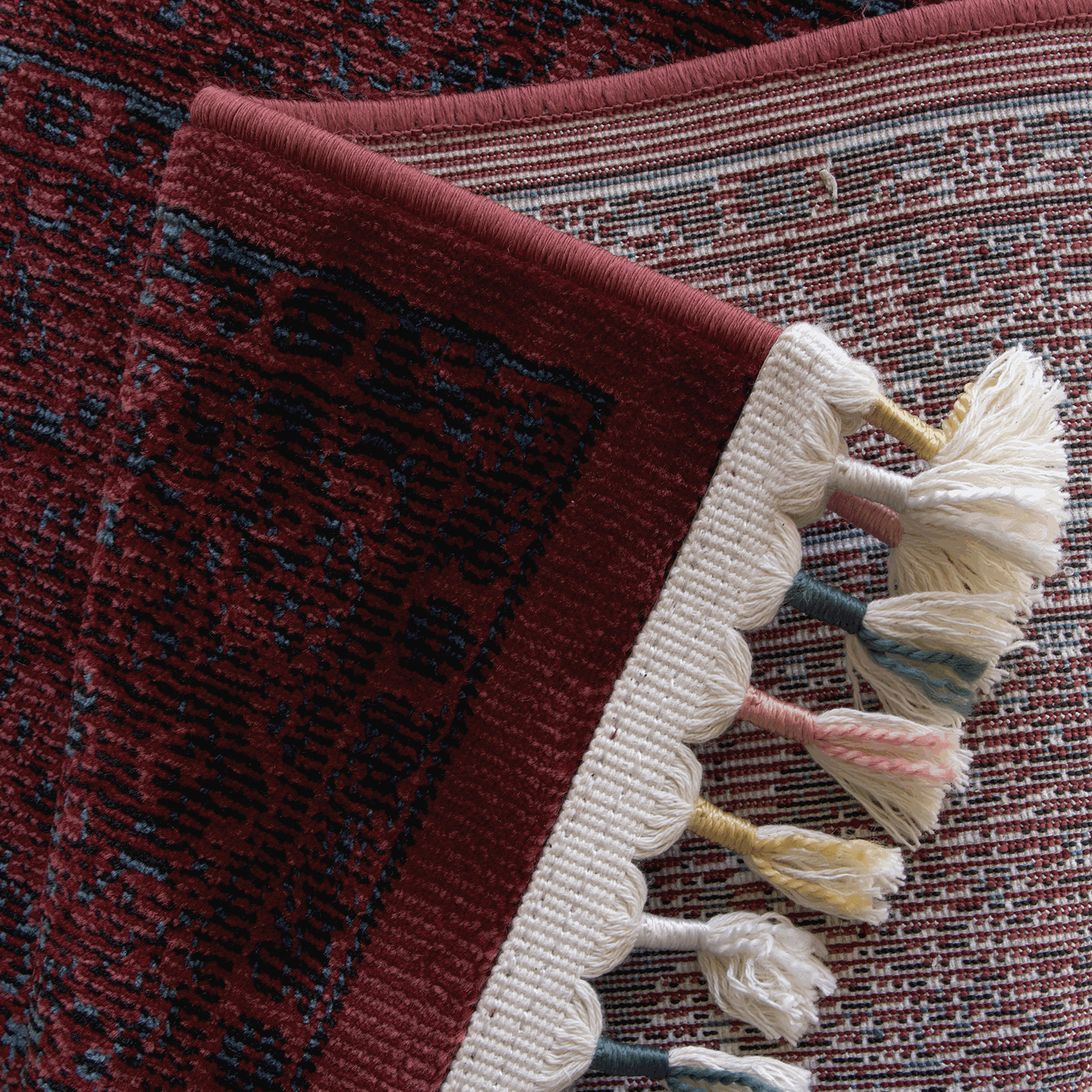 Gulzar Rug – Heritage Charm in Deep Red