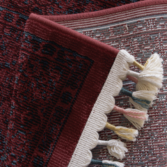 Gulzar Rug – Heritage Charm in Deep Red