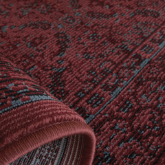 Gulzar Rug – Heritage Charm in Deep Red