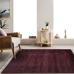 Gulzar Rugs - Red Elegance with a Modern Touch