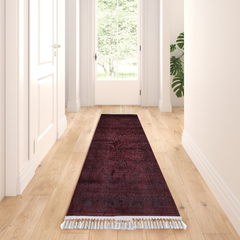 Gulzar Rugs - Red Elegance with a Modern Touch